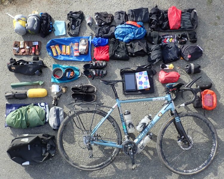 Equipment to cycle round the world